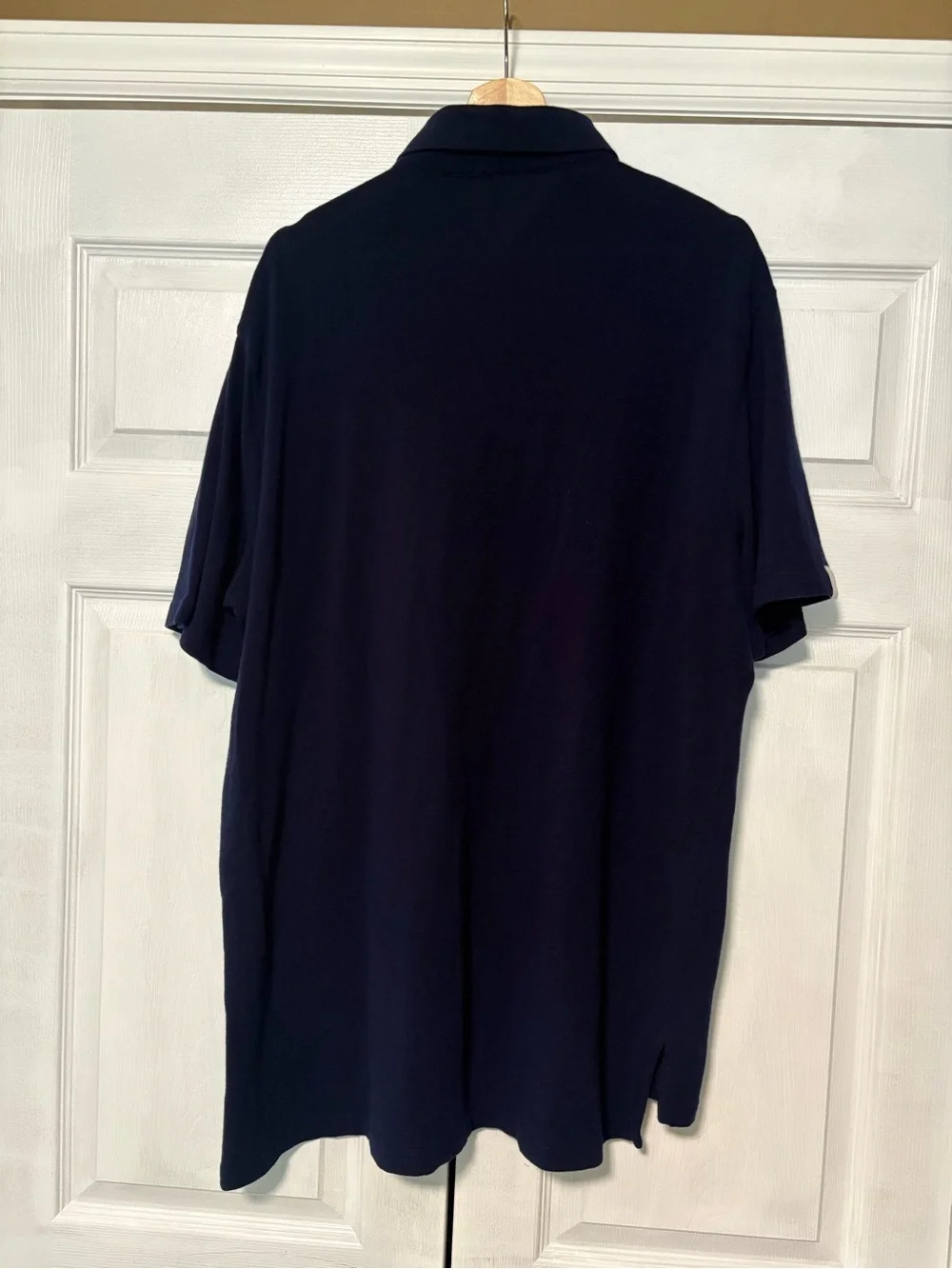 RLX Ralph Lauren Navy Polo Shirt XL Merino Wool Tech Knit Short Sleeve